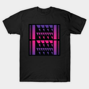 “Dimensional Forest (1)” - V.2 Purple - (Geometric Art) (Dimensions) - Doc Labs T-Shirt